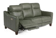 Flexsteel Latitudes Forte Leather Power Reclining Sofa w/Power Headrests - Holmwood's Furniture & Design Center (Somersworth, NH)