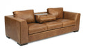 Flexsteel Latitudes Hawkins Leather 3-Cushion Sofa - Holmwood's Furniture & Design Center (Somersworth, NH)