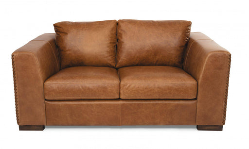 Flexsteel Latitudes Hawkins Leather Loveseat - Holmwood's Furniture & Design Center (Somersworth, NH)