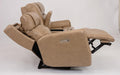 Flexsteel Latitudes Holton Leather Power Reclining Loveseat w/Console & Power Headrests - Holmwood's Furniture & Design Center (Somersworth, NH)