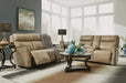 Flexsteel Latitudes Holton Leather Power Reclining Sofa w/Power Headrests - Holmwood's Furniture & Design Center (Somersworth, NH)