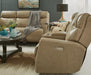 Flexsteel Latitudes Holton Leather Power Reclining Sofa w/Power Headrests - Holmwood's Furniture & Design Center (Somersworth, NH)