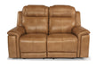 Flexsteel Latitudes Kingsley Leather Power Reclining Loveseat w/Power Headrests - Holmwood's Furniture & Design Center (Somersworth, NH)