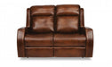 Flexsteel Latitudes Mustang Leather Power Reclining Loveseat with Power Headrests - Holmwood's Furniture & Design Center (Somersworth, NH)