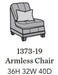 Flexsteel Latitudes Port Royal Leather Armless Chair - Holmwood's Furniture & Design Center (Somersworth, NH)