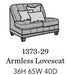 Flexsteel Latitudes Port Royal Leather Armless Loveseat - Holmwood's Furniture & Design Center (Somersworth, NH)