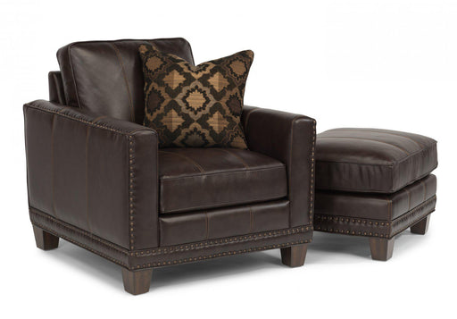 Flexsteel Latitudes Port Royal Leather Chair - Holmwood's Furniture & Design Center (Somersworth, NH)