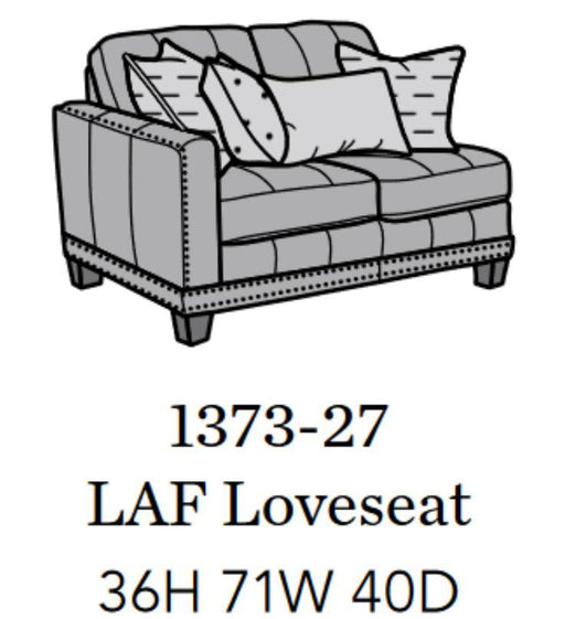 Flexsteel Latitudes Port Royal Leather LAF Loveseat - Holmwood's Furniture & Design Center (Somersworth, NH)