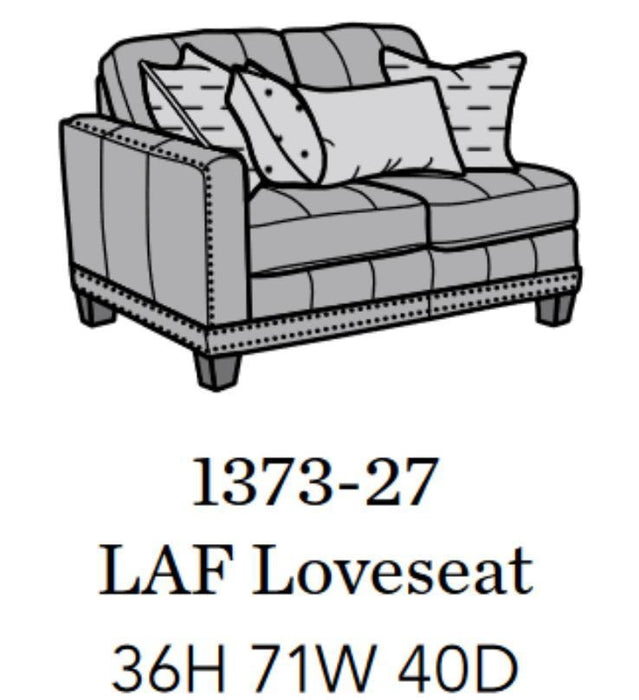 Flexsteel Latitudes Port Royal Leather LAF Loveseat - Holmwood's Furniture & Design Center (Somersworth, NH)