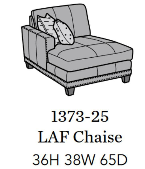 Flexsteel Latitudes Port Royal Leather LAF Chaise - Holmwood's Furniture & Design Center (Somersworth, NH)