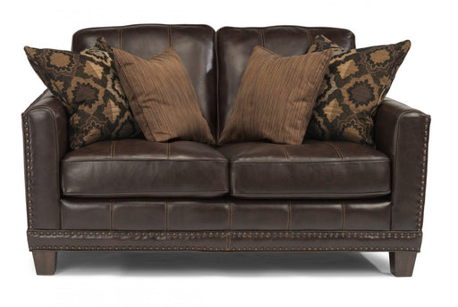 Flexsteel Latitudes Port Royal Leather Loveseat - Holmwood's Furniture & Design Center (Somersworth, NH)