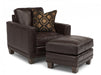 Flexsteel Latitudes Port Royal Leather Ottoman - Holmwood's Furniture & Design Center (Somersworth, NH)