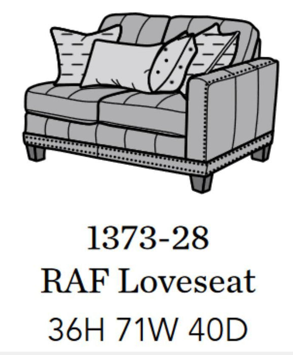 Flexsteel Latitudes Port Royal Leather RAF Loveseat - Holmwood's Furniture & Design Center (Somersworth, NH)