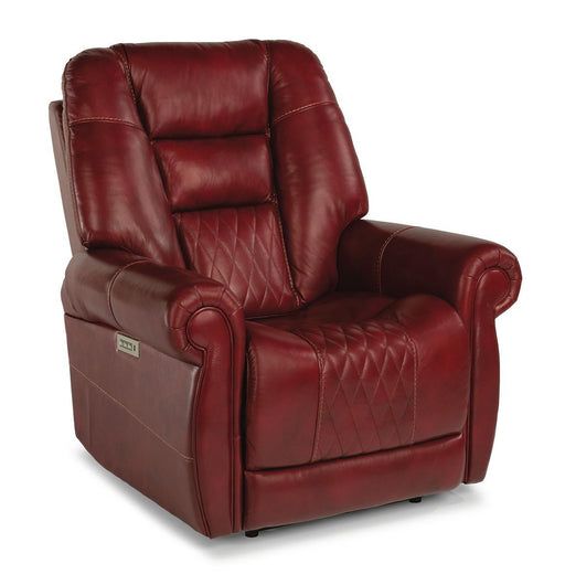 Flexsteel Maverick Power Recliner with Power Headrest and Lumbar - Holmwood's Furniture & Design Center (Somersworth, NH)