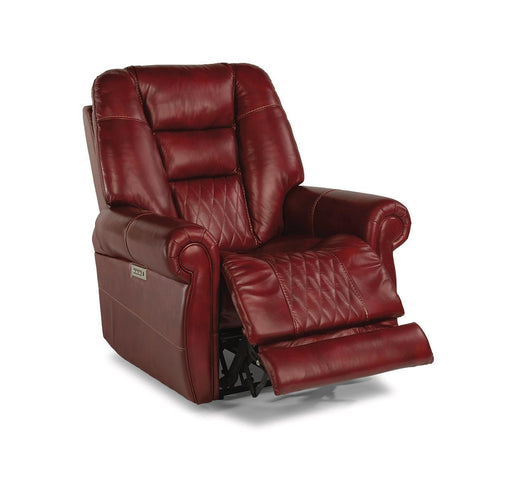 Flexsteel Maverick Power Recliner with Power Headrest and Lumbar - Holmwood's Furniture & Design Center (Somersworth, NH)