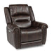 Flexsteel Oscar Power Recliner with Power Headrest and Lumbar - Holmwood's Furniture & Design Center (Somersworth, NH)