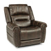 Flexsteel Oscar Power Recliner with Power Headrest and Lumbar - Holmwood's Furniture & Design Center (Somersworth, NH)