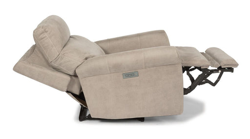 Flexsteel Owen Power Recliner with Power Headrest and Lumbar - Holmwood's Furniture & Design Center (Somersworth, NH)