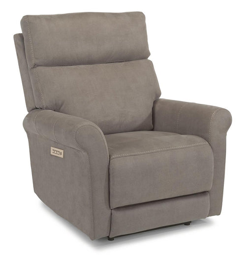 Flexsteel Owen Power Recliner with Power Headrest and Lumbar - Holmwood's Furniture & Design Center (Somersworth, NH)