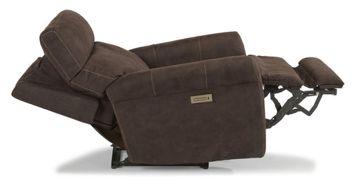 Flexsteel Owen Power Recliner with Power Headrest and Lumbar - Holmwood's Furniture & Design Center (Somersworth, NH)