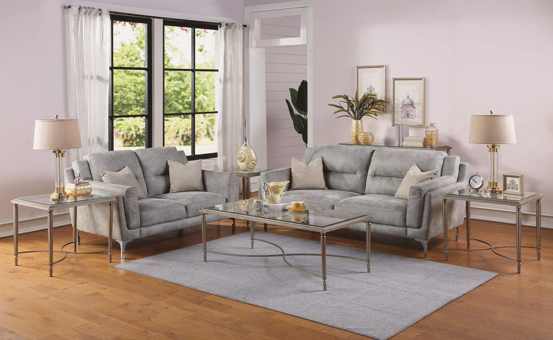 Flexsteel Piper End Table in Gray - Holmwood's Furniture & Design Center (Somersworth, NH)