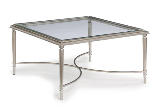 Flexsteel Piper Square Coffee Table in Gray - Holmwood's Furniture & Design Center (Somersworth, NH)