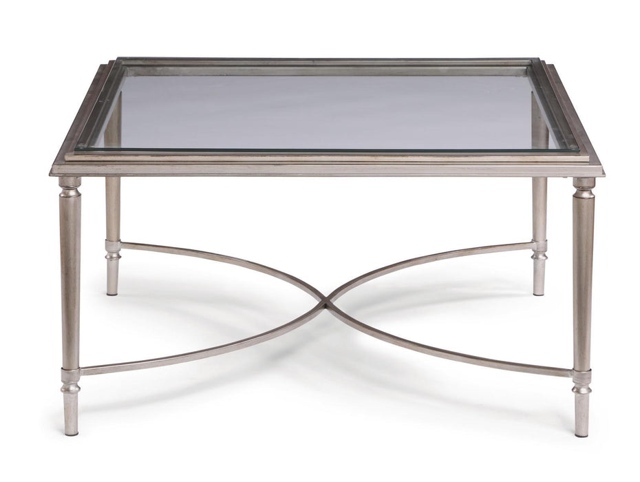 Flexsteel Piper Square Coffee Table in Gray - Holmwood's Furniture & Design Center (Somersworth, NH)