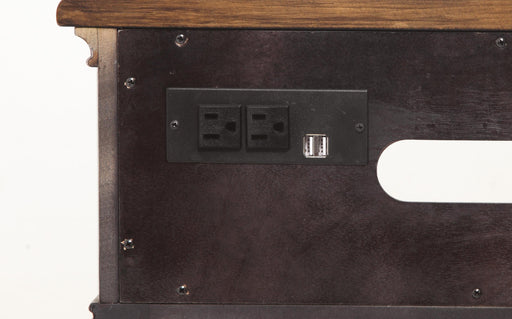 Flexsteel Plymouth Entertainment Base in Two-Tone - Holmwood's Furniture & Design Center (Somersworth, NH)