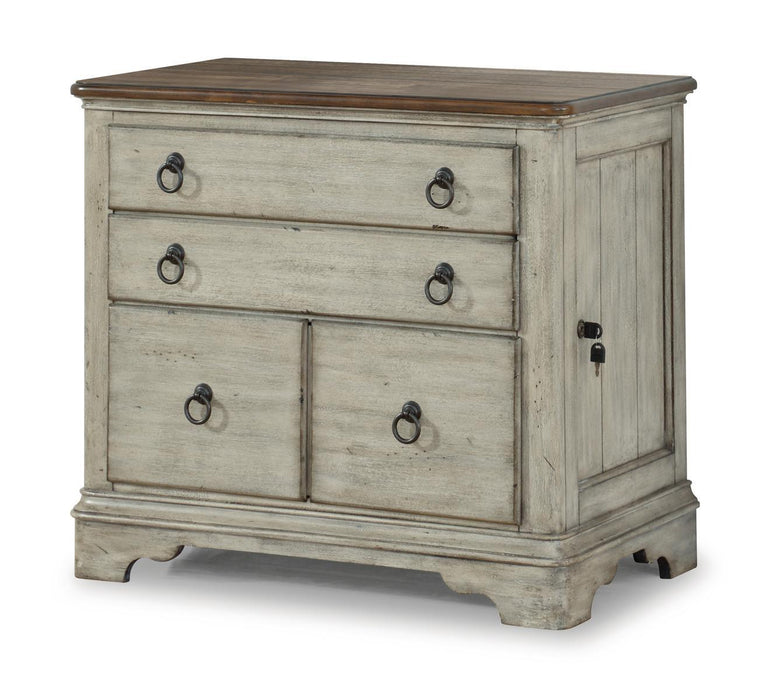 Flexsteel Plymouth Lateral File Cabinet in Two-Tone - Holmwood's Furniture & Design Center (Somersworth, NH)