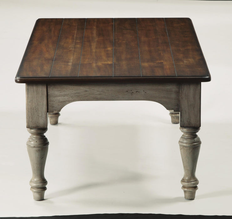 Flexsteel Plymouth Rectangular Cocktail Table in Two-Tone - Holmwood's Furniture & Design Center (Somersworth, NH)