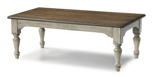 Flexsteel Plymouth Rectangular Cocktail Table in Two-Tone - Holmwood's Furniture & Design Center (Somersworth, NH)