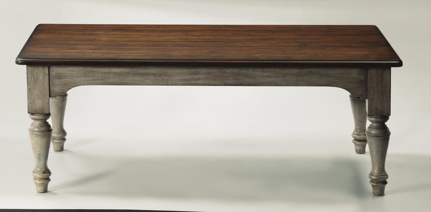 Flexsteel Plymouth Rectangular Cocktail Table in Two-Tone - Holmwood's Furniture & Design Center (Somersworth, NH)