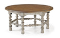 Flexsteel Plymouth Round Cocktail Table in Two-Tone - Holmwood's Furniture & Design Center (Somersworth, NH)