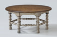 Flexsteel Plymouth Round Cocktail Table in Two-Tone - Holmwood's Furniture & Design Center (Somersworth, NH)