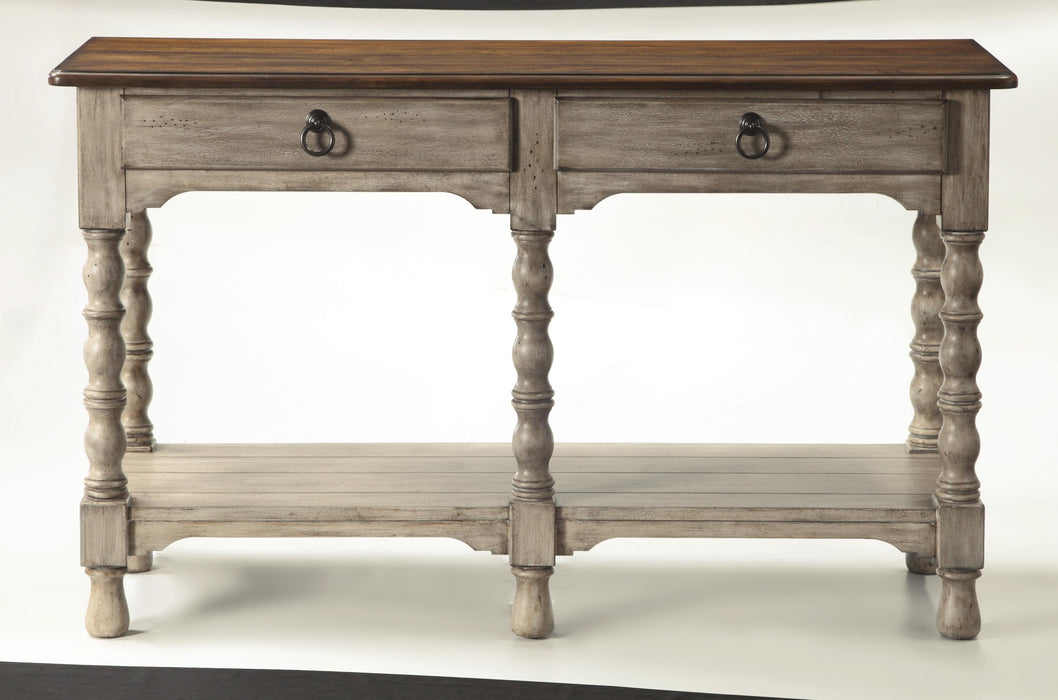 Flexsteel Plymouth Sofa Table with Drawer in Two-Tone - Holmwood's Furniture & Design Center (Somersworth, NH)