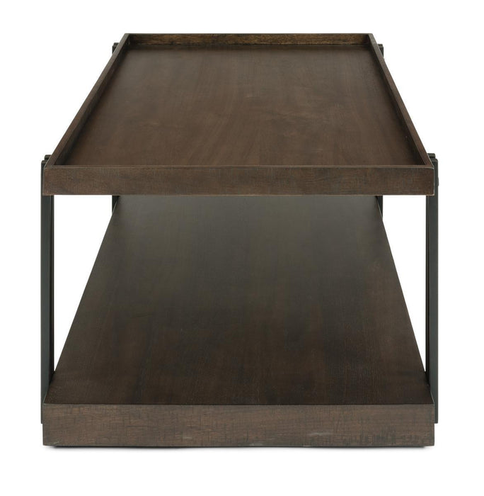 Flexsteel Prairie Rectangular Cocktail Table with Casters - Holmwood's Furniture & Design Center (Somersworth, NH)