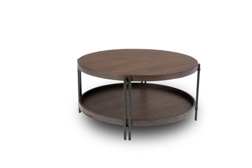Flexsteel Prairie Round Cocktail Table with Casters - Holmwood's Furniture & Design Center (Somersworth, NH)