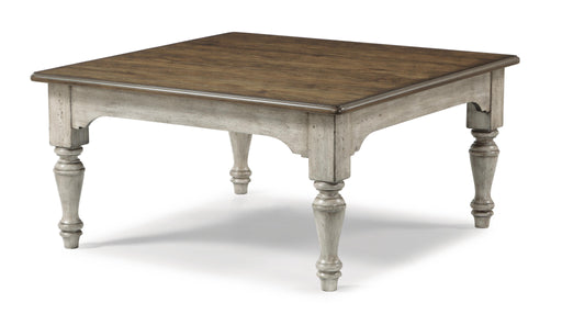Flexsteel Plymouth Square Cocktail Table in Two-Tone - Holmwood's Furniture & Design Center (Somersworth, NH)