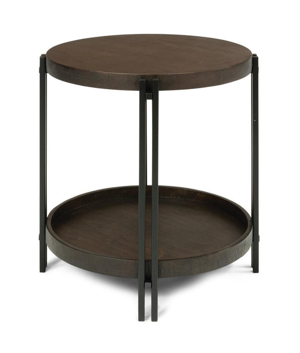 Flexsteel Prairie Round Lamp Table - Holmwood's Furniture & Design Center (Somersworth, NH)