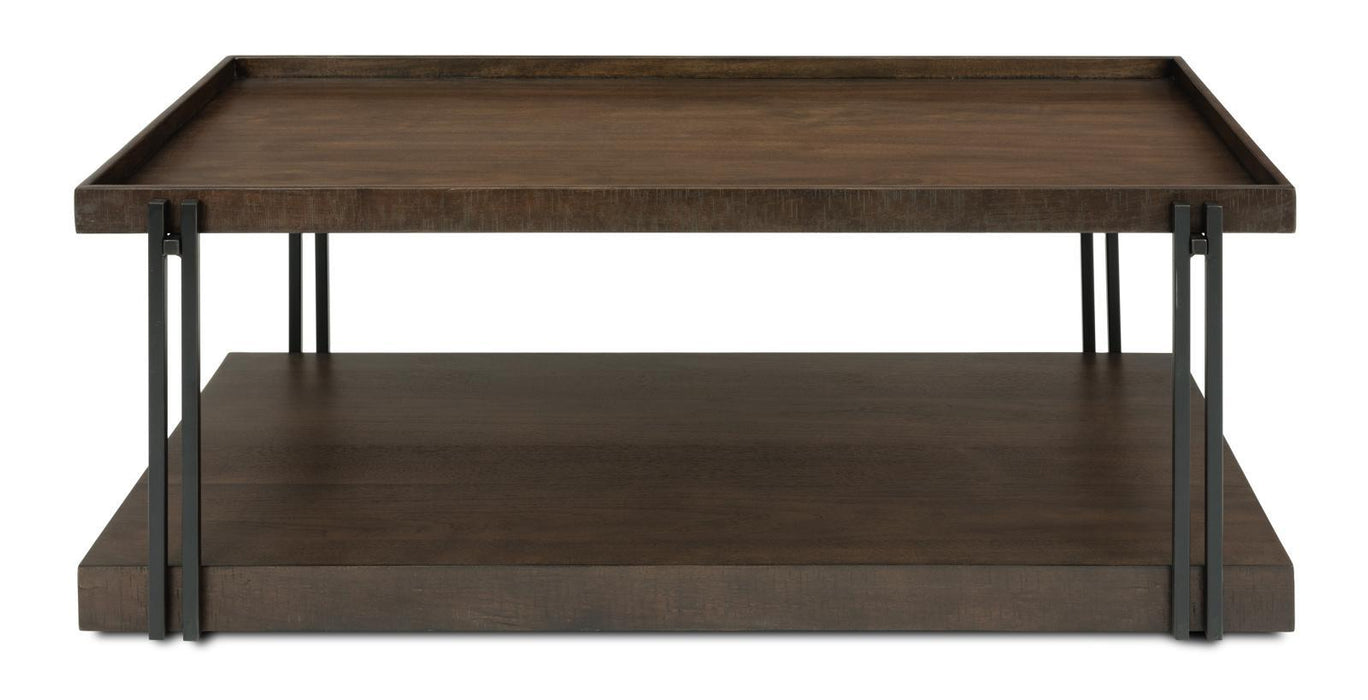Flexsteel Prairie Rectangular Cocktail Table with Casters - Holmwood's Furniture & Design Center (Somersworth, NH)