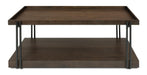 Flexsteel Prairie Rectangular Cocktail Table with Casters - Holmwood's Furniture & Design Center (Somersworth, NH)