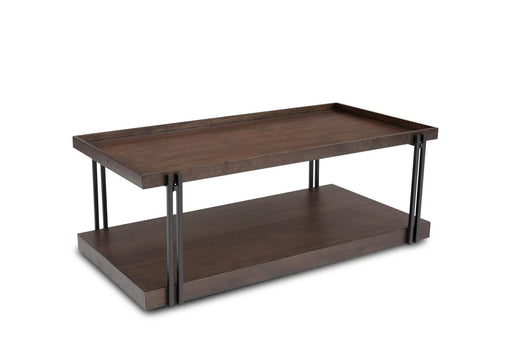 Flexsteel Prairie Rectangular Cocktail Table with Casters - Holmwood's Furniture & Design Center (Somersworth, NH)