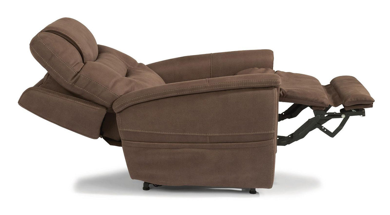 Flexsteel Shaw Power Lift Recliner - Holmwood's Furniture & Design Center (Somersworth, NH)