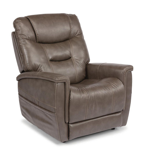 Flexsteel Shaw Power Lift Recliner with Power Headrest and Lumbar - Holmwood's Furniture & Design Center (Somersworth, NH)