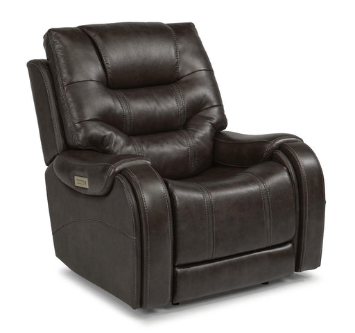 Flexsteel Sinclair Power Recliner with Power Headrest and Lumbar - Holmwood's Furniture & Design Center (Somersworth, NH)