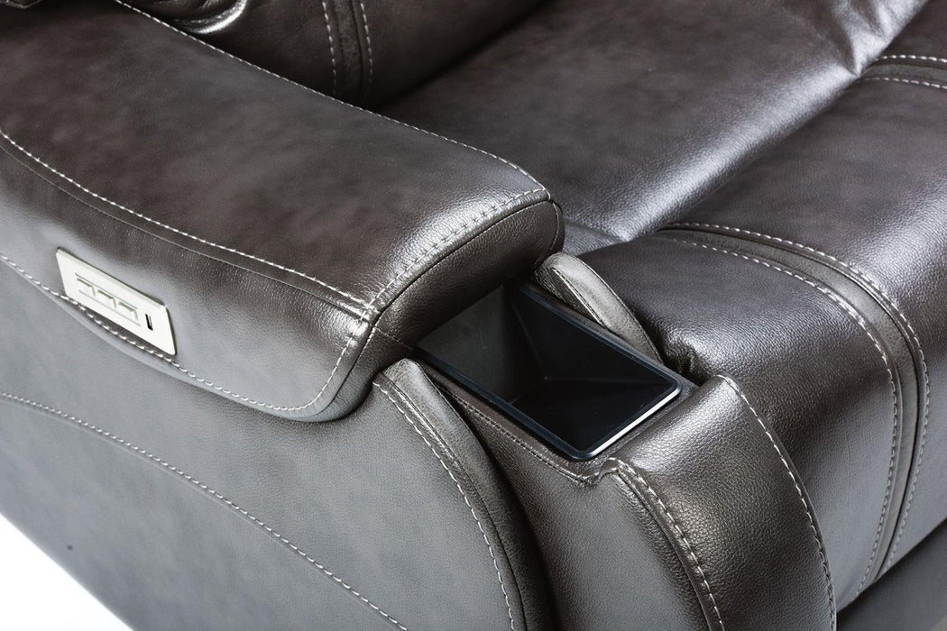 Flexsteel Sinclair Power Recliner with Power Headrest and Lumbar - Holmwood's Furniture & Design Center (Somersworth, NH)