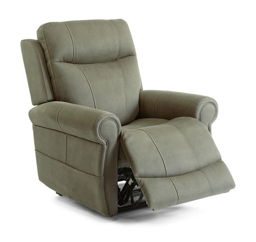 Flexsteel Stewart Power Lift Recliner with Power Headrest and Lumbar - Holmwood's Furniture & Design Center (Somersworth, NH)