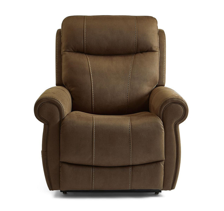 Flexsteel Stewart Power Lift Recliner with Power Headrest and Lumbar - Holmwood's Furniture & Design Center (Somersworth, NH)