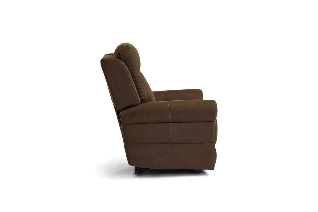 Flexsteel Stewart Power Lift Recliner with Power Headrest and Lumbar - Holmwood's Furniture & Design Center (Somersworth, NH)