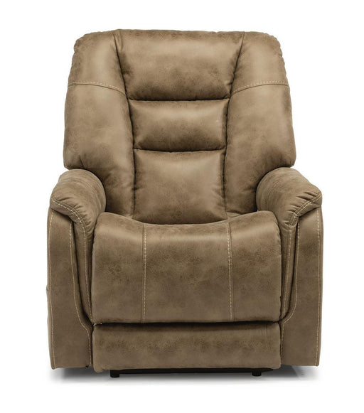 Flexsteel Theo Power Recliner with Power Headrest and Lumbar - Holmwood's Furniture & Design Center (Somersworth, NH)